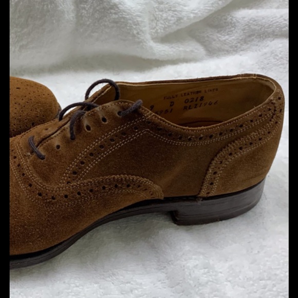 Crockett & Jones x polo cap toe brown suede shoes - Picture 2 of 10